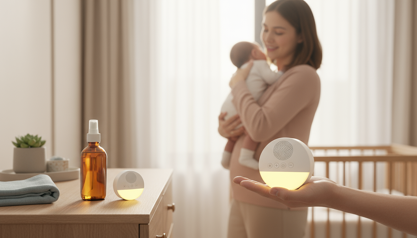 Restful Nights™ White Noise + Night Light Sleep Machine